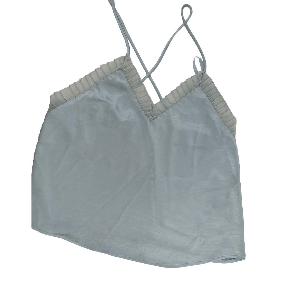 Superdown Cami Top Womens XXS Light Blue Mermaid Fairy Romantic Ruffle Y2K *READ